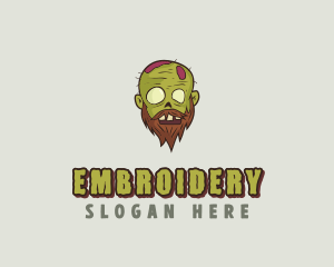 Creepy Zombie Monster logo design