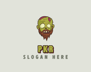 Creepy Zombie Monster logo design