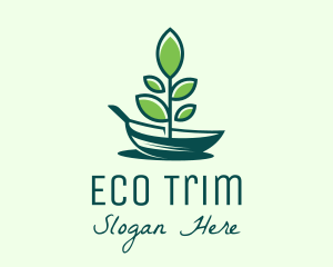 Green Eco Boat logo design