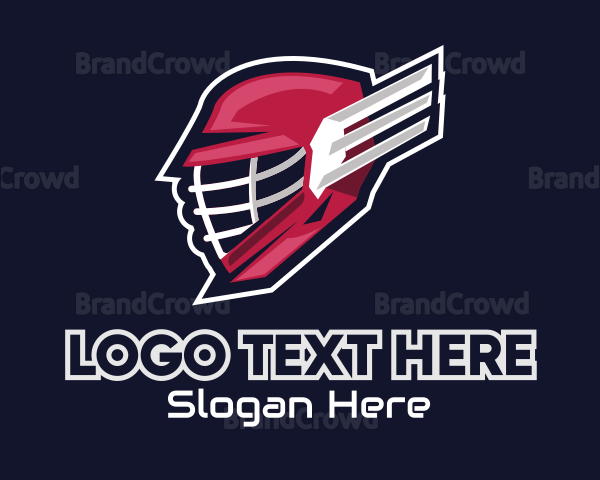 Hockey Winged Helmet Logo