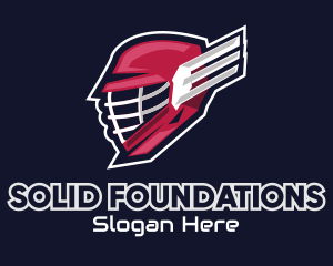 Sports Channel - Hockey Winged Helmet logo design