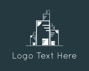 Construction - White Building Construction logo design