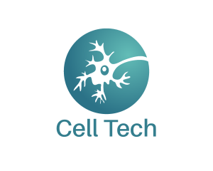 Cell - Blue Neuron logo design