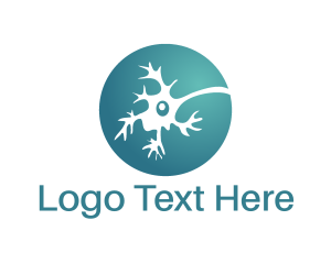 Cell - Blue Neuron logo design