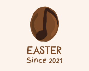 Music Label - Coffee Bean Note logo design