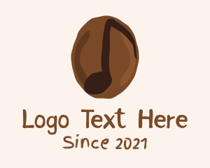 Music - Coffee Bean Note logo design