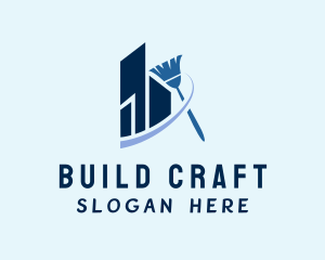 Sweeping Broom Building  logo design