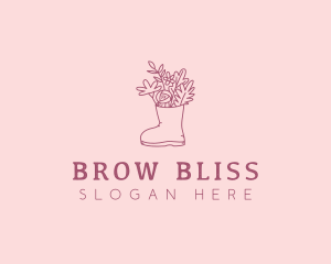 Floral Landscaping Boot Logo