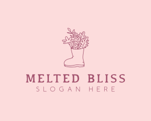 Floral Landscaping Boot Logo