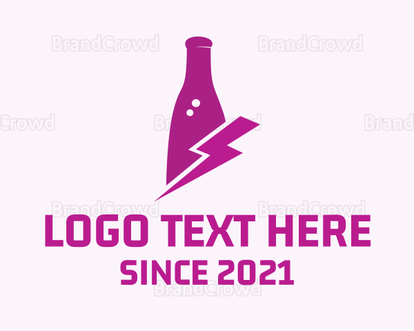 Thunder Wine Bottle Logo