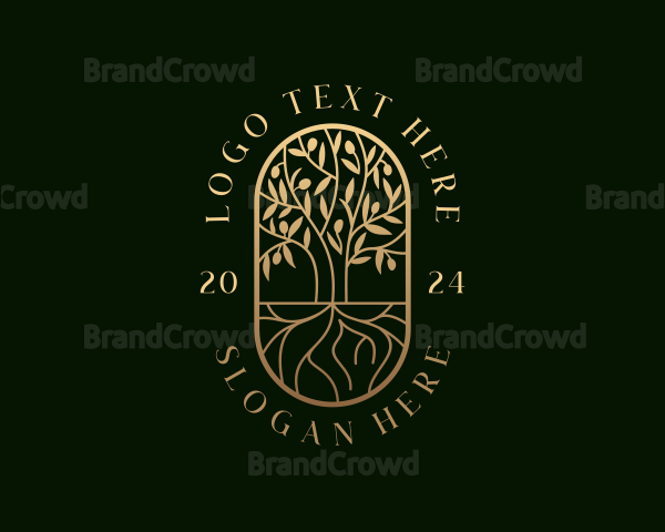 Tree Planting Horticulture Logo