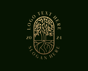 Tree Planting Horticulture Logo