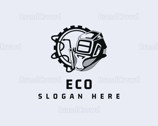 Industrial Welder Worker Logo