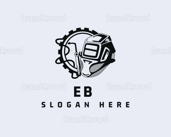 Industrial Welder Worker Logo