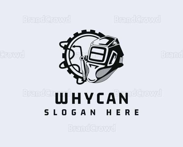 Industrial Welder Worker Logo