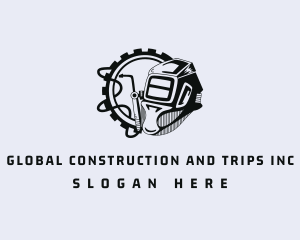 Industrial Welder Worker  Logo