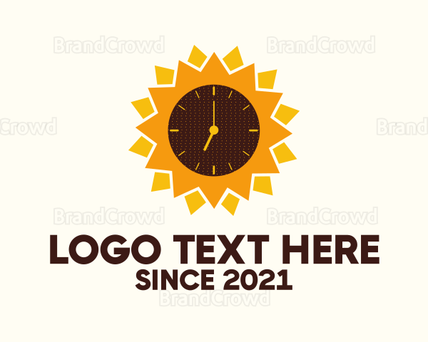 Sunflower Time Clock Logo