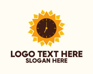 Sunflower Time Clock  Logo
