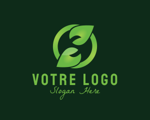 Organic - Organic Leaf Circle logo design