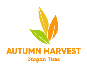 Autumn Leaves Nature logo design