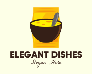 Cheesy Dish Bowl logo design