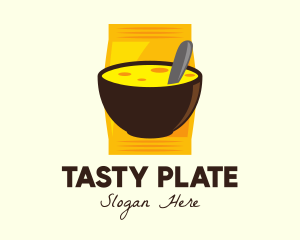 Dish - Cheesy Dish Bowl logo design