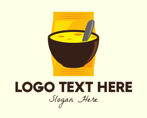 Porridge - Cheesy Dish Bowl logo design