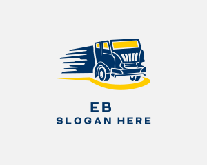 Running - Fast Truck Logistics logo design