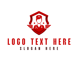 Emergency - Medical Shield Nurse logo design