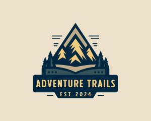 Mountain Nature Park Trekking logo design