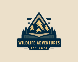 Mountain Nature Park Trekking logo design