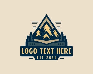 Summit - Mountain Nature Park Trekking logo design