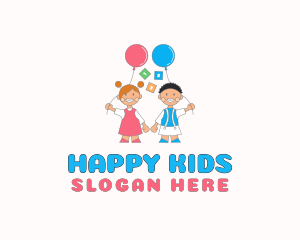 Kids Birthday Party logo design