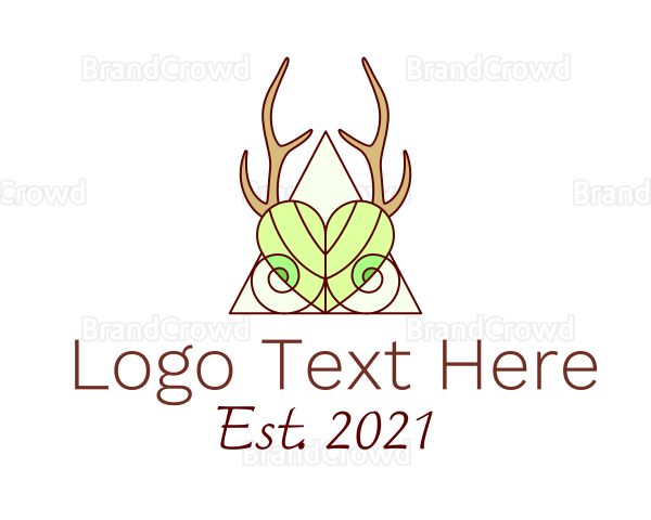 Elegant Nature Antler Logo