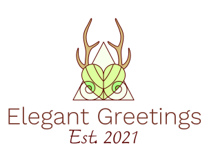 Elegant Nature Antler logo design