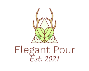 Elegant Nature Antler logo design