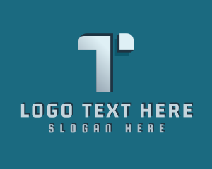 Lettermark - 3D Tech Generic Brand Letter T logo design