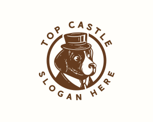 Dog Hat Gentleman logo design