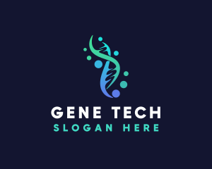 Medical DNA Genetics logo design