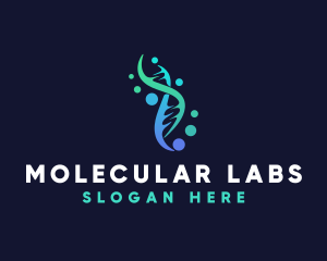 Molecular - Medical DNA Genetics logo design