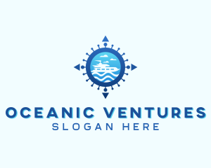 Cruise Ship Travel logo design