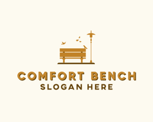 Bench - Autumn Season Bench logo design