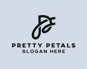 Stylish Fashion Boutique Letter P logo design