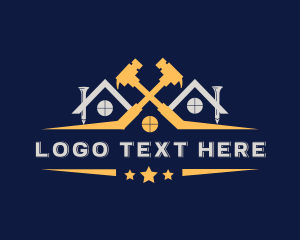 Mortgage - Residential Construction Hammer logo design