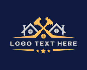 Residential Construction Hammer Logo