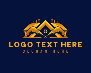 Tools - Drill Handyman Contractor logo design