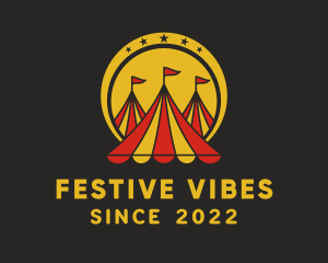 Festival Circus Tent  logo design