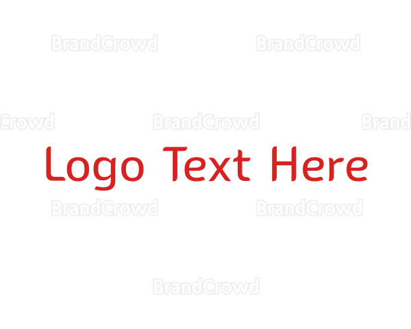 Generic Text Fashion Logo