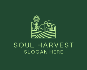 Farm Field Pasture logo design