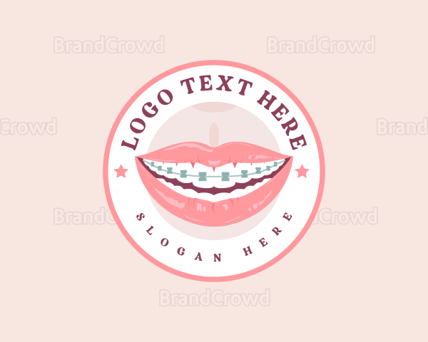 Dental Brace Smile Logo